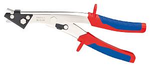 Ножницы просечные по листовому металлу, рез: Fe/Cu/Al 1.2 мм, пластик: 2 мм, длина 280 мм KNIPEX
