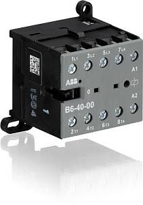 Миниконтактор ABB B6-40-00 9A (400В AC3) 20A (400В AC1) 230В АС GJL1211201R8000