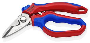 Ножницы электрика угловые, обжим концевых гильз: 0.5–6 мм² и 10–25 мм², 160 мм, нерж, 2-комп ручки, SB KNIPEX